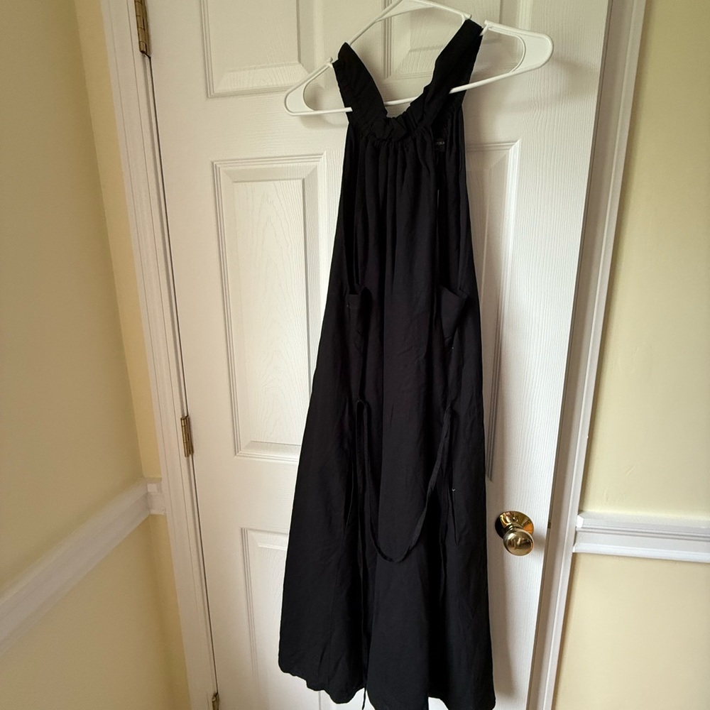 NWT Banana Republic Linen Blend Halter Dress with Pockets and Belt – XL